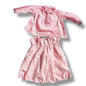 Jacadi Floral Set Dress And Top 6m